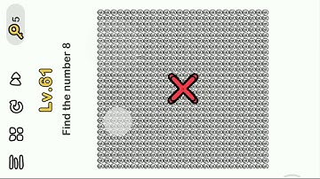 Brain Out Level 62 || Find The Number 8.