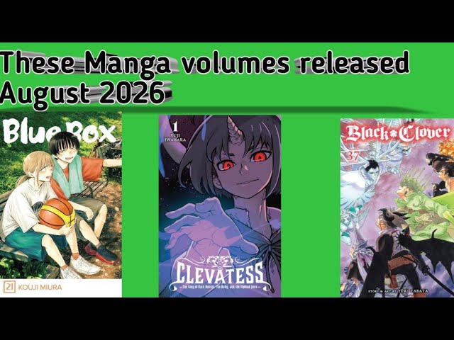 Manga Volumes August 2026