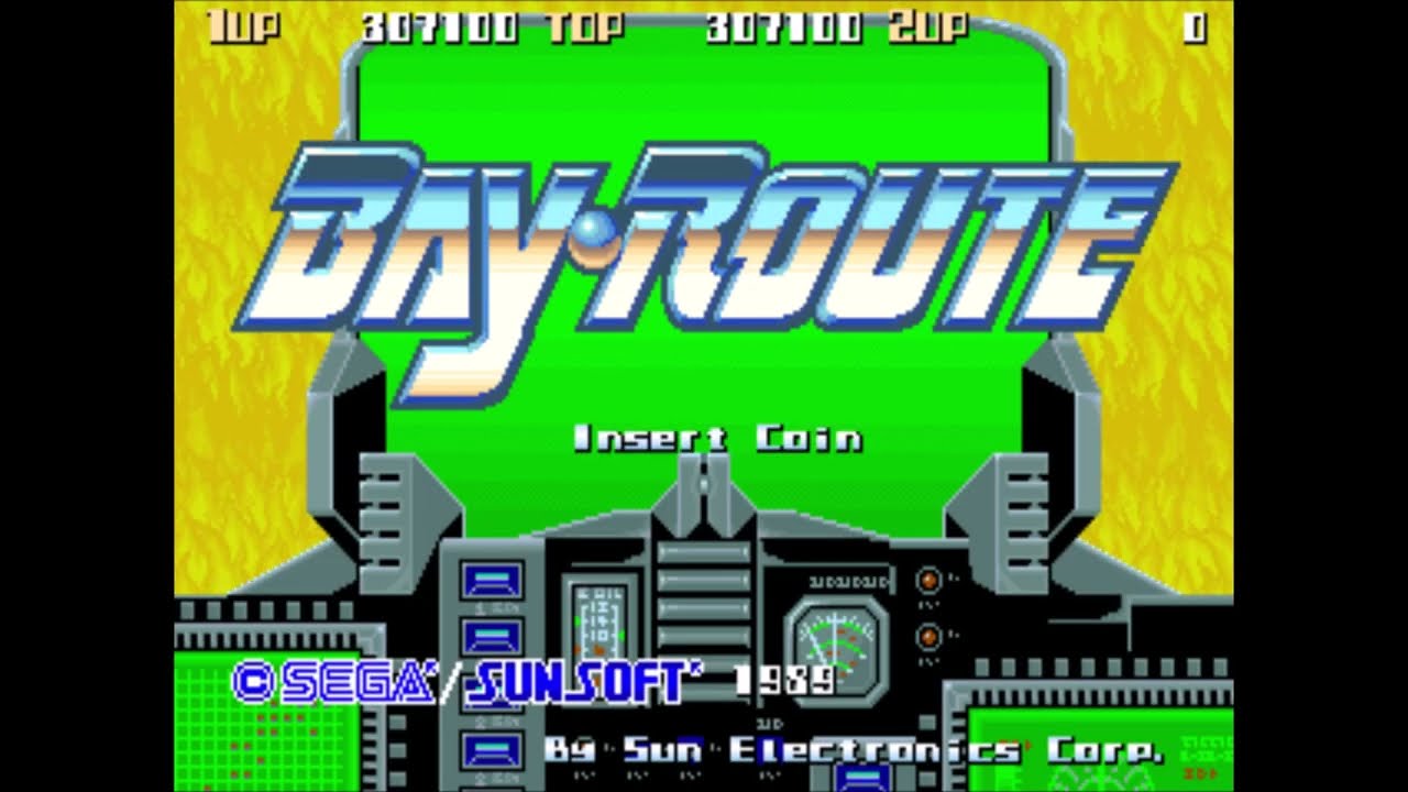 BAY ROUTE SEGA / SUNSOFT – 1989 arcade retrogame longplay, complete game with invincibility (cheat)