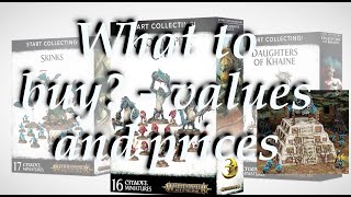 What to buy? New Seraphon Start Collecting boxes, Skinks, pyramid - values and prices