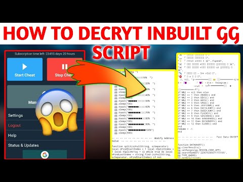 HOW TO DECRYT INBUILT GG SCRIPT | HOW TO DECRYT ONLINE SCRIPT  100% WORKING METHOD DECRYT LUA SCRIPT