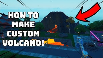 How To Make A CUSTOM Volcano In Fortnite Creative!