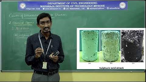 CHEMICAL CAUSES FOR DETERIORATION OF CONCRETE STRUCTURES|7 SEM|MODULE 1|RRS 17CV753