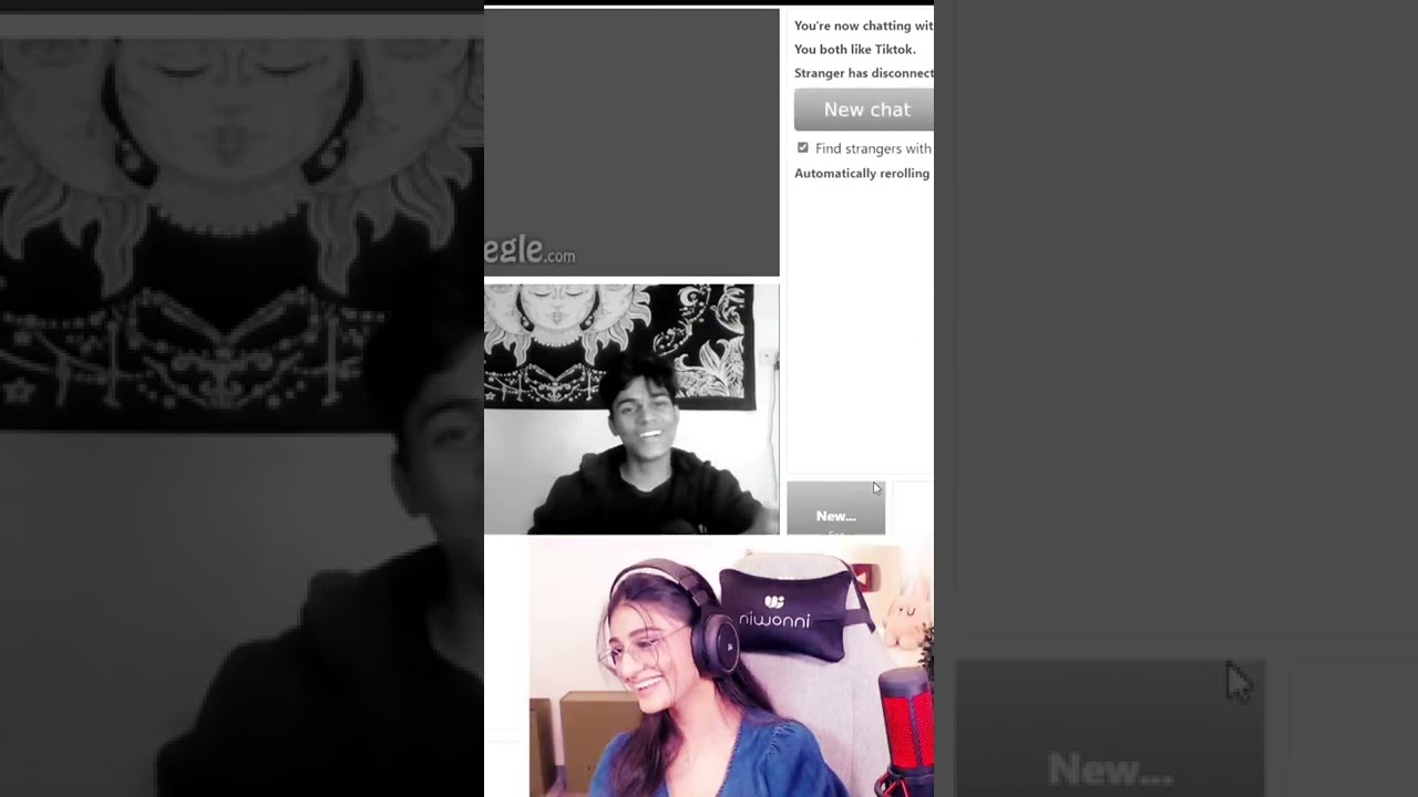 Payal gaming reaction video || Adarsh uc Omegle 😉 video ||