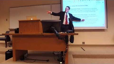 ConLaw Class 16 – The Scope of the 14th Amendment II – Congress’s Enforcement Powers and the Equa...