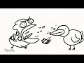 Manzai birds cartoon school project