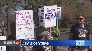 Day 2 Of Sacramento Teacher Strike