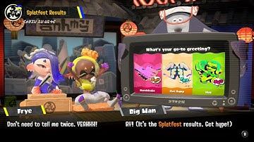 Splatoon 3 - Splatfest Results (Handshake vs Fist Bump vs Hug)