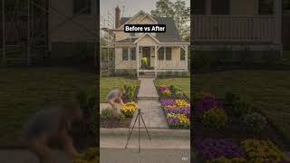 Neglected House Restored to Luxury Home #aianimation #ronaldo #messi #ai #foryou #beforeandafter