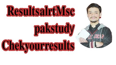 how to check MSC pakstudy and BA result aiou