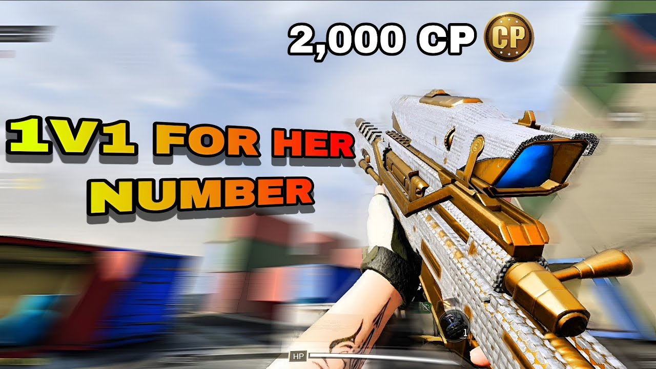 I Risked 2,000 CP For Her Number… 1v1 Challeng  #codm #1v1sniper 