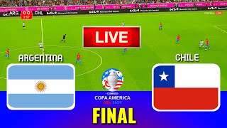 ARGENTINA vs CHILE - Copa America 2024 Final | Full Match All Goals | Live Football Match
