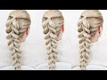 How To Pull Through Braid Your Own Hair For Beginners (NO BRAIDING - Only Elastics) EASY Summer Hair