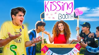 I OPENED A KISSING BOOTH *boyfriend got mad*