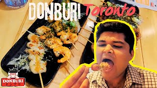 Japanese Tapas in Toronto? | Donburi Food review! 😋🥓🍡