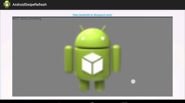 SwipeRefreshLayout example