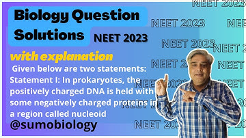 Given below are two statements:Statement I: In prokaryotes, the positively charged DNA is held