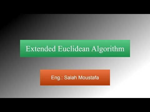 Extended Euclidean Algorithm: Part 2 - YouTube
