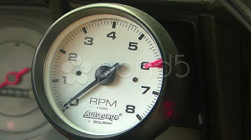 Tachometer Revving. Stock Footage