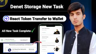 Denet Storage React Token Transfer to Wallet | Denet Storage New Task | Denet Storage New Update