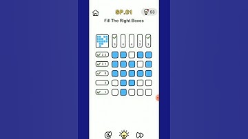 Brain out Level SP.01 Fill out the correct boxes.