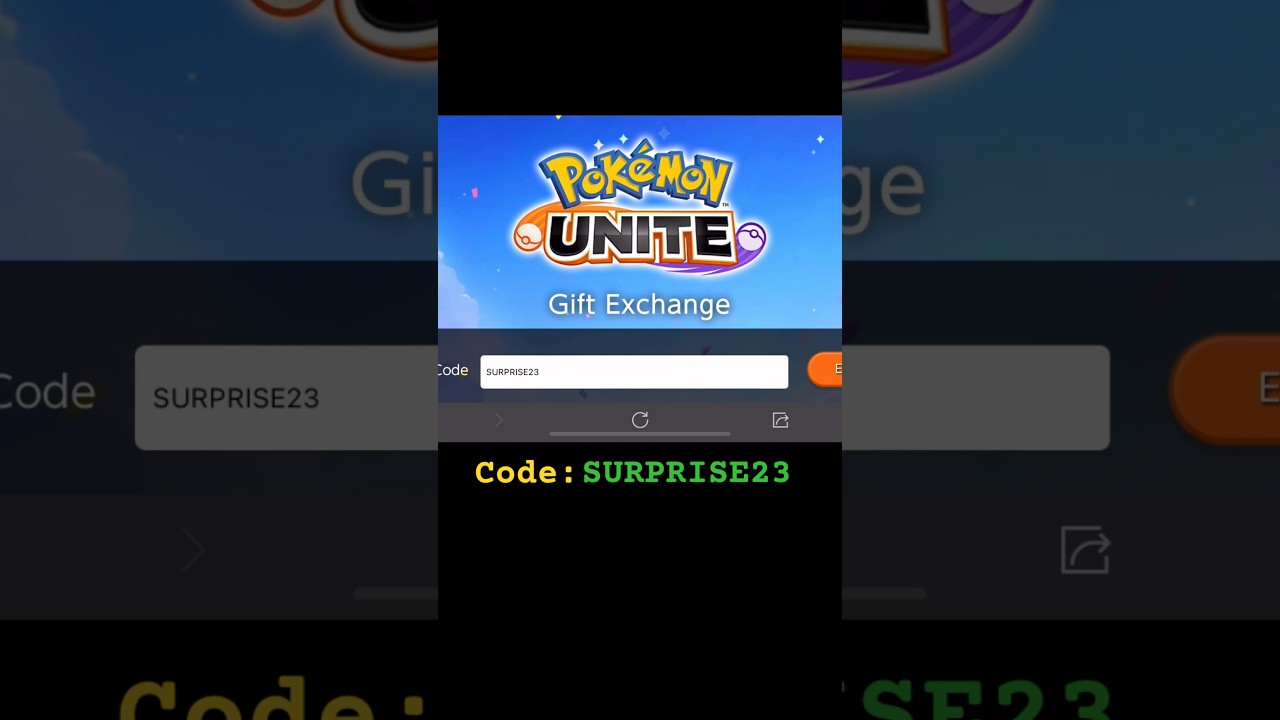 Pokemon Unite 2023 Gift Exchange
