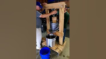 Homemade cider press