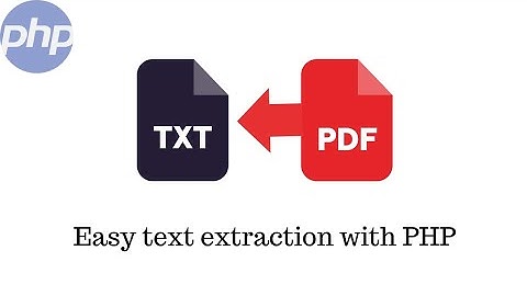 How to extract text from PDF files with PHP