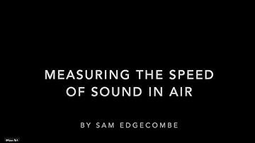 Speed of sound in air using a pen