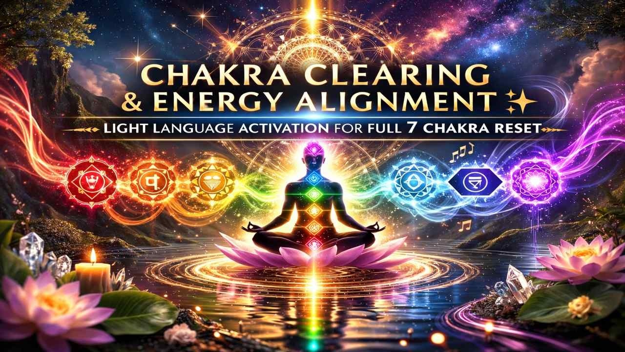 Chakra Clearing & Energy Alignment ✨ Light Language Activation for Full 7 Chakra Reset