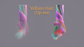 Houdini Vellum hair (up res) screenshot 2