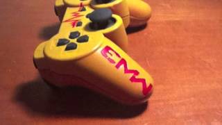 CUSTOM MW3 YELLOW PS3 CONTROLLER | MrJAZANDER224 & CODCrashTestDummy