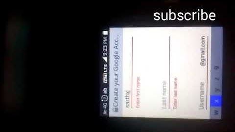 how to create a gmail accounts in jio phone tamil