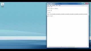 Sir Hack3r's Hacking Experiments ~ Computing Experiments : Exp. 1 ~ The Notepad Matrix Effect