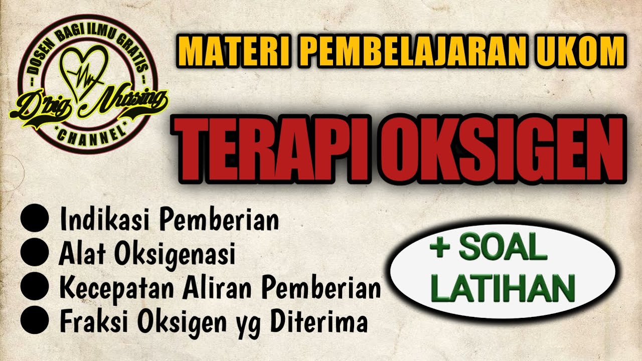 TERAPI OKSIGEN & CONTOH SOAL LATIHAN