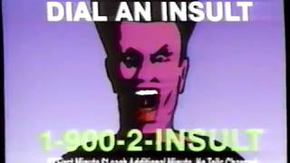 1990 1-900-2-Insult Dial An Insult Tv Commercial