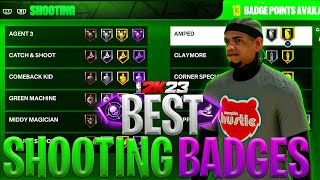 NEW BEST SHOOTING BADGES FOR NEXT GEN AND CURRENT GEN NBA 2K23 BEST - UP BADGES