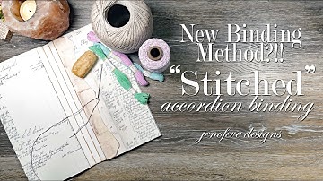 EASY NEW Binding Method?! "Stitched" Accordion Binding