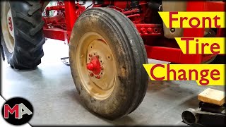 Changing the Front Tire on a Ford Tractor