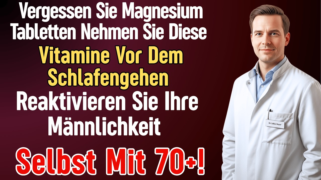 Vergessen Sie Magnesium! Nehmen Sie Diese 2 Vitamine Abends Ein Für Männliche Vitalität