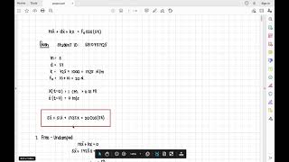 ME322 Mechanical Vibration Project 1
