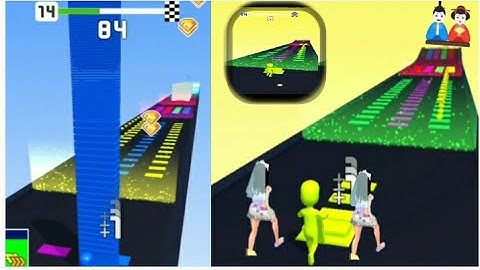 Stack rider gameplay walkthrough Max level all levels(android ios)New 2021