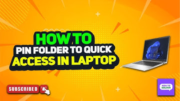How to Pin favourite folder to quick access to file explorer  in laptop