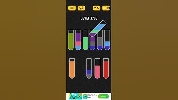 water sort puzzle level 3768