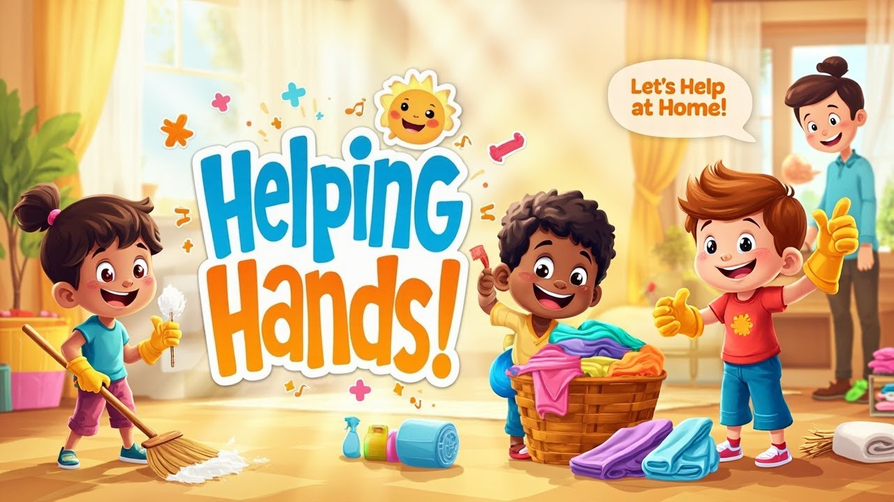 Helping Is Fun Helping Hands for Kids | Fun Song About Helping Mom & Dad - YouTube