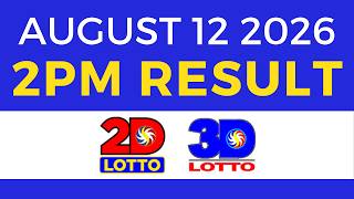 Lotto Result Today 2PM August 12 2026 | Swertres EZ2 PCSO