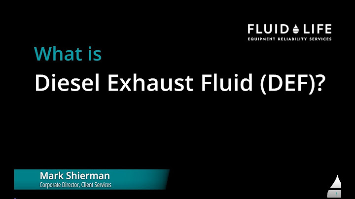 Diesel exhaust fluid là gì