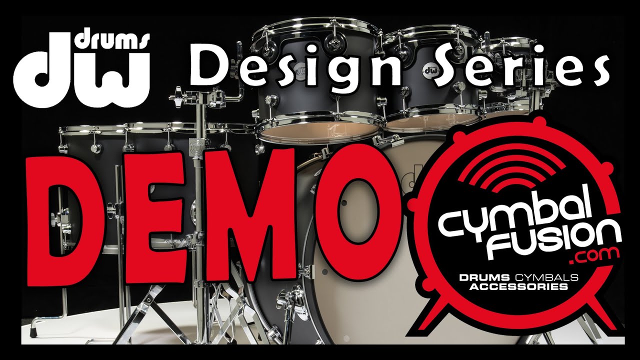 DW Design Series 7pc Drum Set - Tobacco Burst