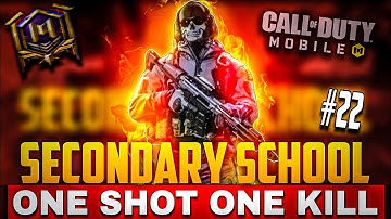 SECONDARY SCHOOL ONE SHOT ONE KILL|#codm #multiplayer #gameplay|#22|