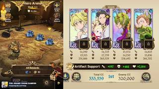 Easy Wins with Bleed 【4-Man Fairy Team】 | Hero Arena Artifact & Equipment Guide | 7DS: Grand Cross